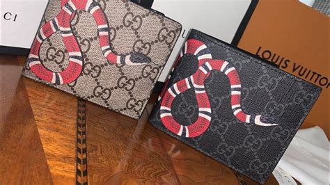 gucci wallet womens snake|Gucci snake wallet inside.